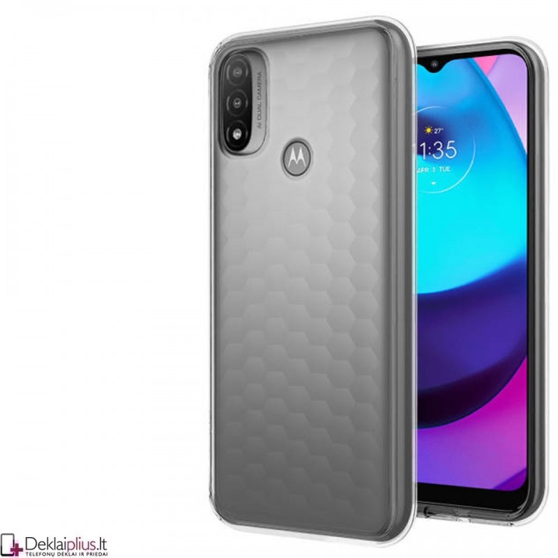 Silikoninis plonas dėklas 1.0 mm storio - permatomas (Motorola Moto E20) Silikoninis plonas dėklas 1.0 mm storio - permatomas (Motorola Moto E20)